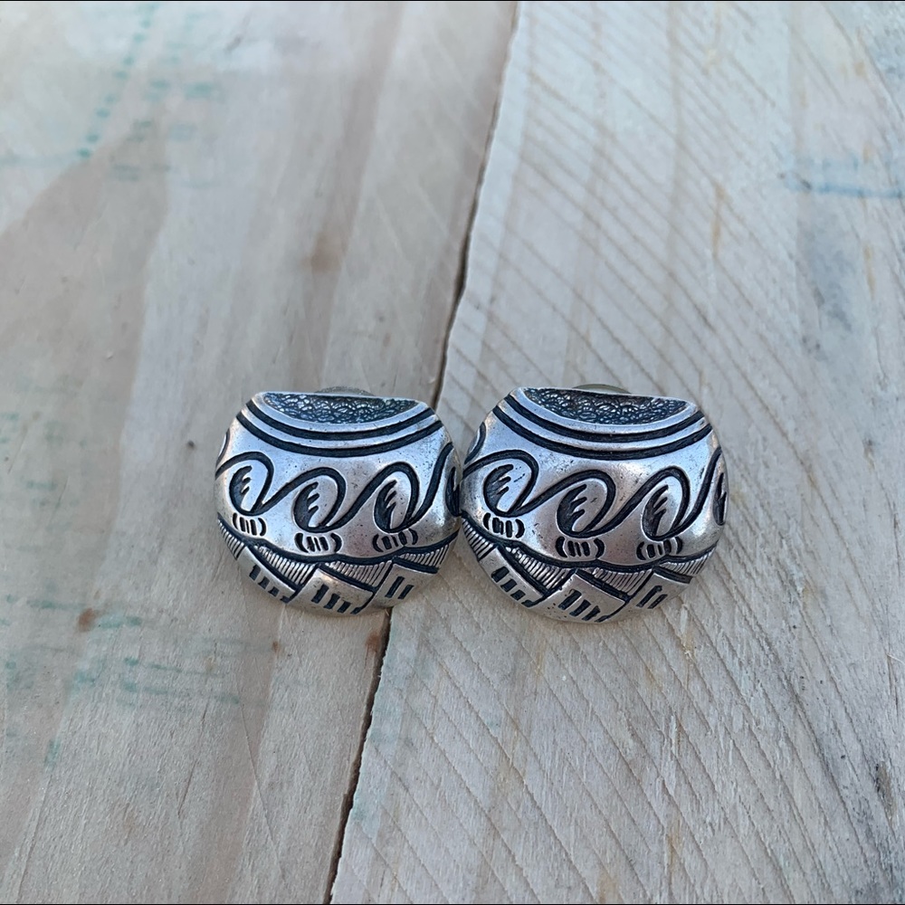 Native American Sterling Silver Earrings